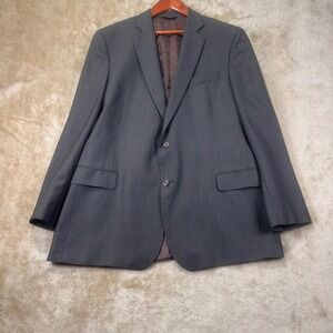 Brooks Brothers 346 Regent‎ Fit Mens 46L Gray Glen Plaid 100% Wool Blazer Jacket